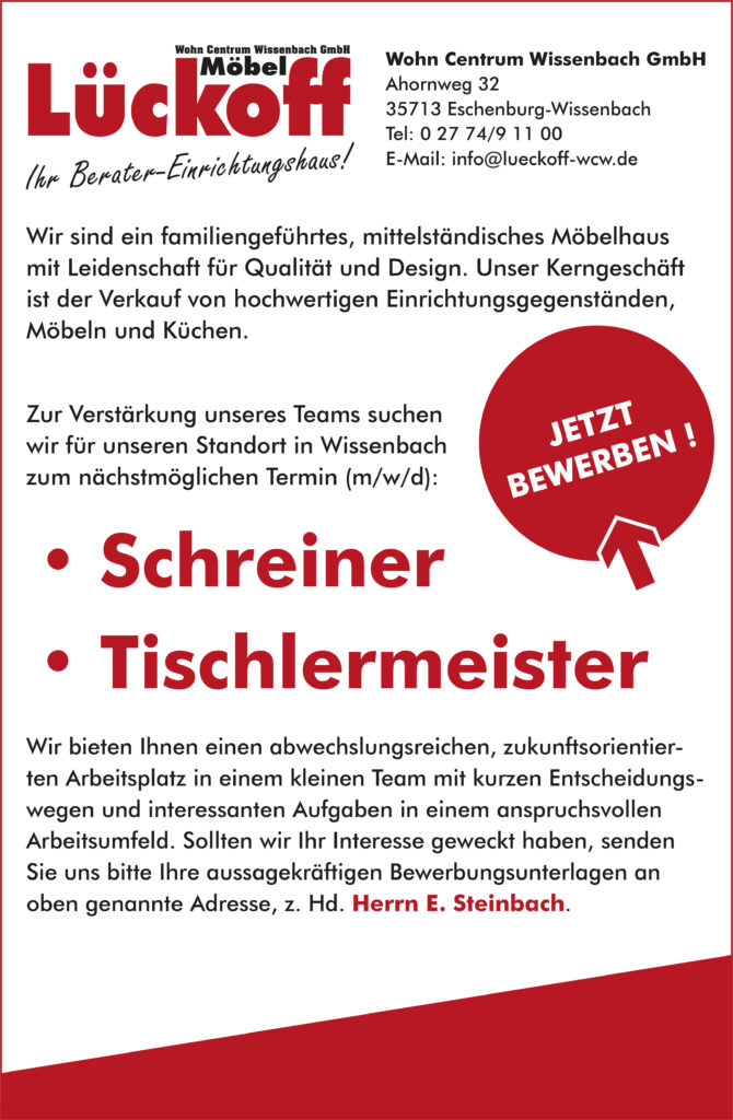 Anzeige Stellen Lueckoff 16648 20260513